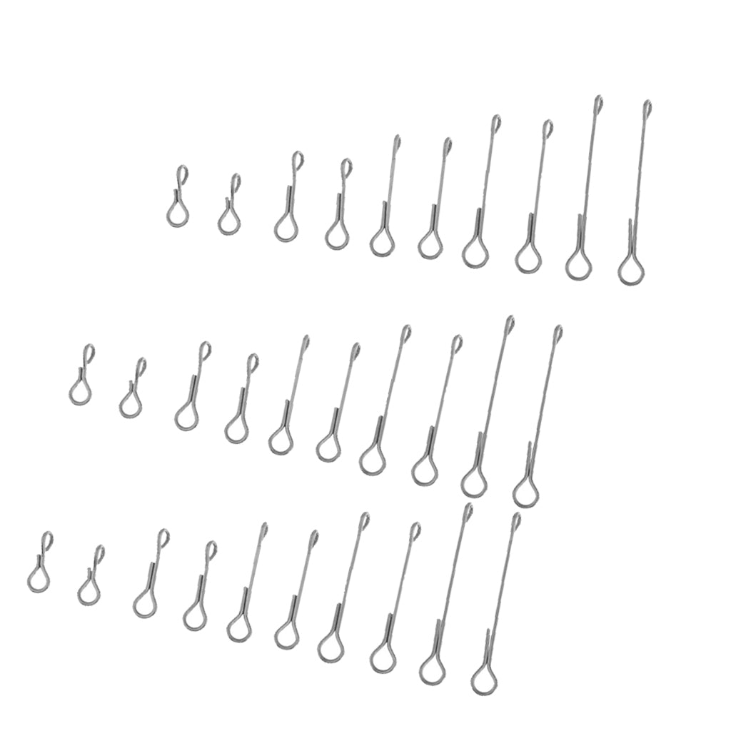 30pcs Fish Skull Articulated Shank Fish Spine Fly Fishing Flies Tying DIY
