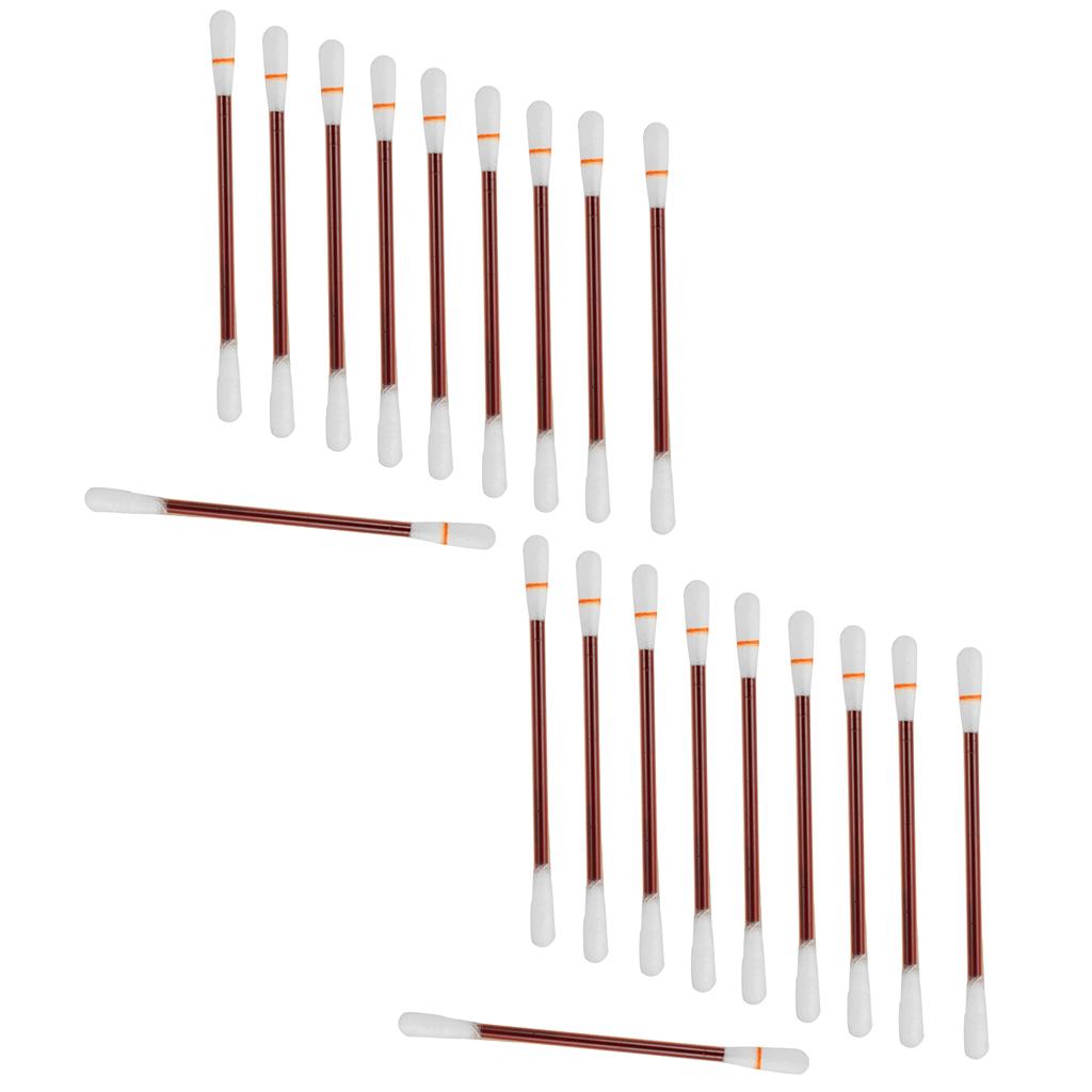 20 Pieces Double Ended Iodophor Cotton Swabs Applicators Plastic Sticks Set