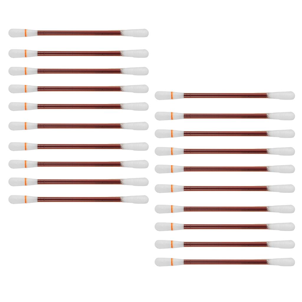 20 Pieces Double Ended Iodophor Cotton Swabs Applicators Plastic Sticks Set