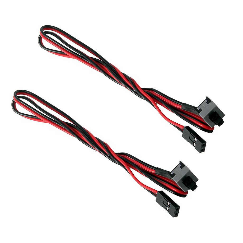 2Pieces ATX Computer Motherboard Power Cable Switch On/Off/Reset Button
