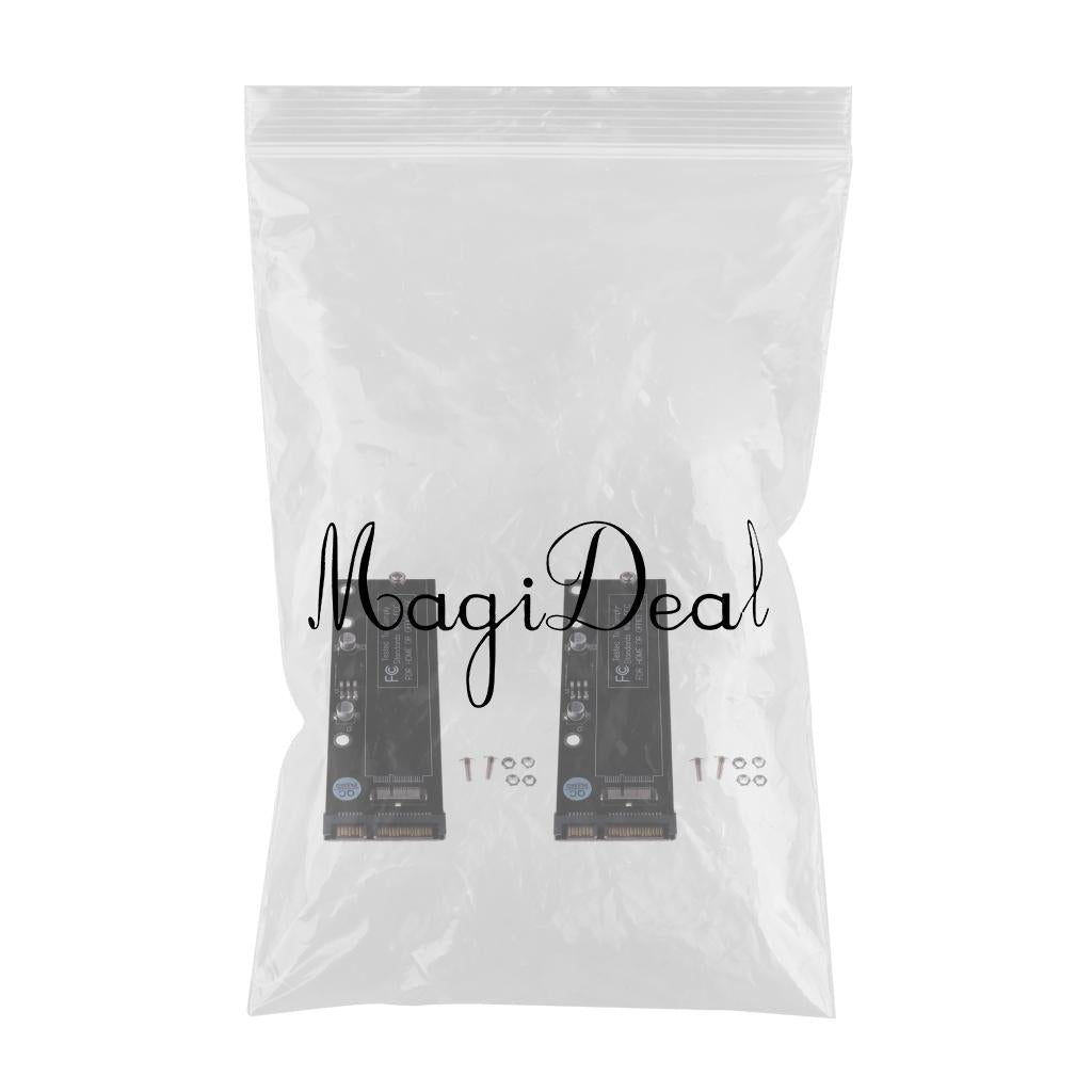 2Packs 6+12pin SSD to 22Pin SATA Adapter Card for 2010 2011 MacBook Air