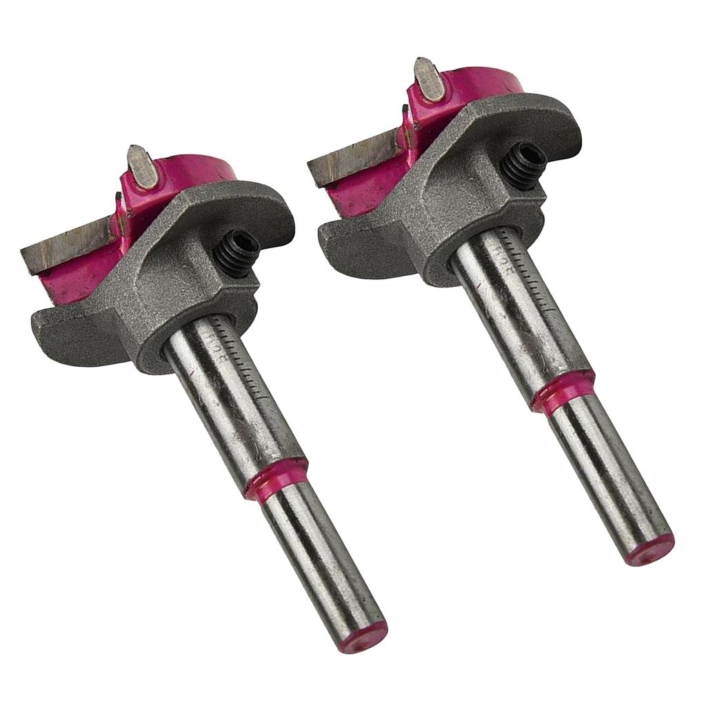2x 35MM Carbide Tipped Hinge Cutter Special Design Boring Drill Wood Tool