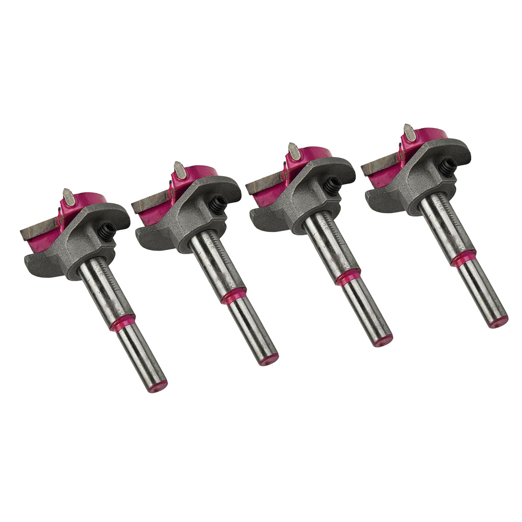 4x 35MM Carbide Tipped Hinge Cutter Special Design Boring Drill Wood Tool