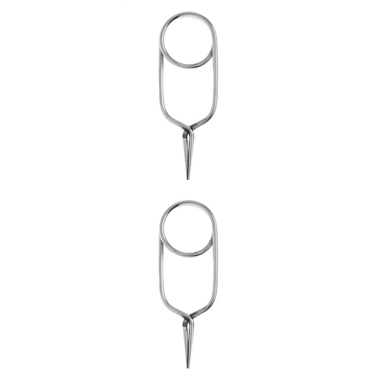 2 Pieces Fly Tying Hackle Pliers, Designed For Fly Fishing Enthusiast Tackle