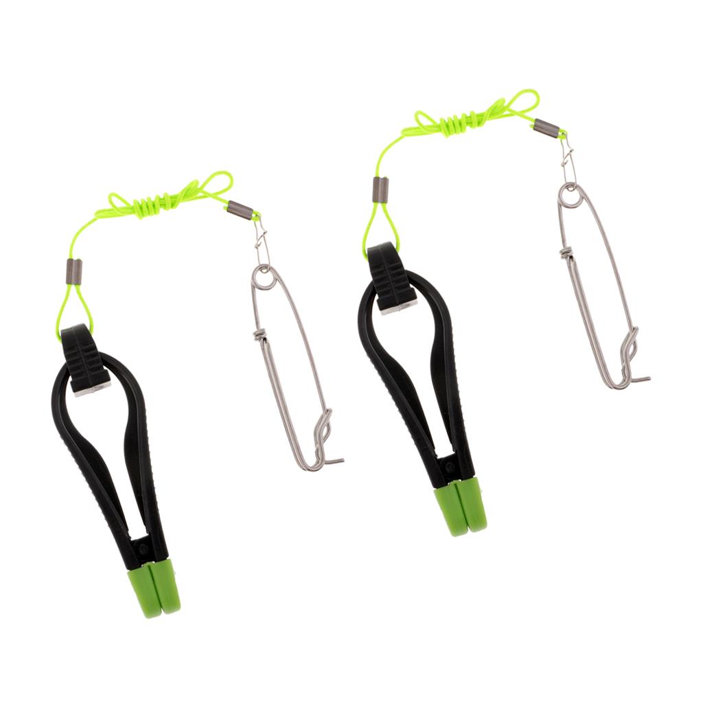 2pcs Power Grip Plus Line Release Clip, 17-Inch Leader with Snap J008-3