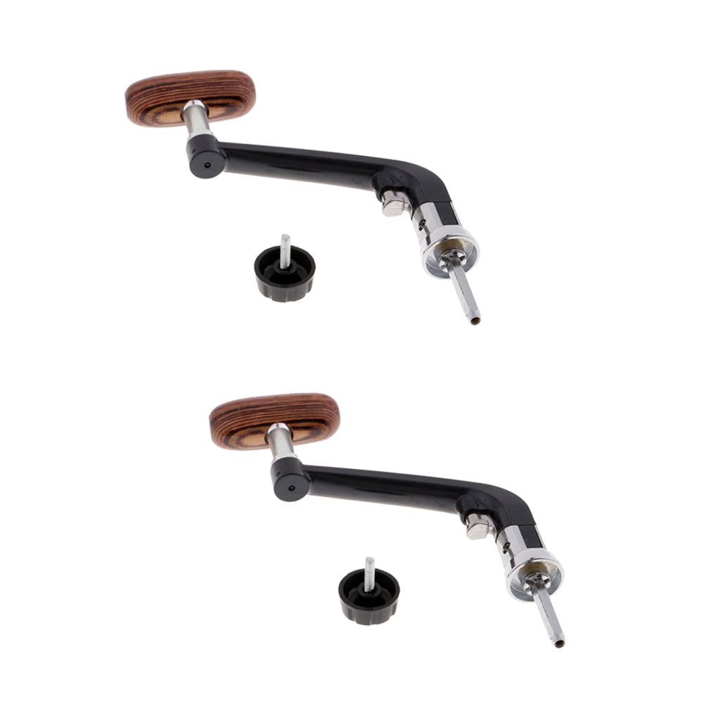 2pcs Fishing Reel Handle with Knob Folding Rocker for 5000-6000