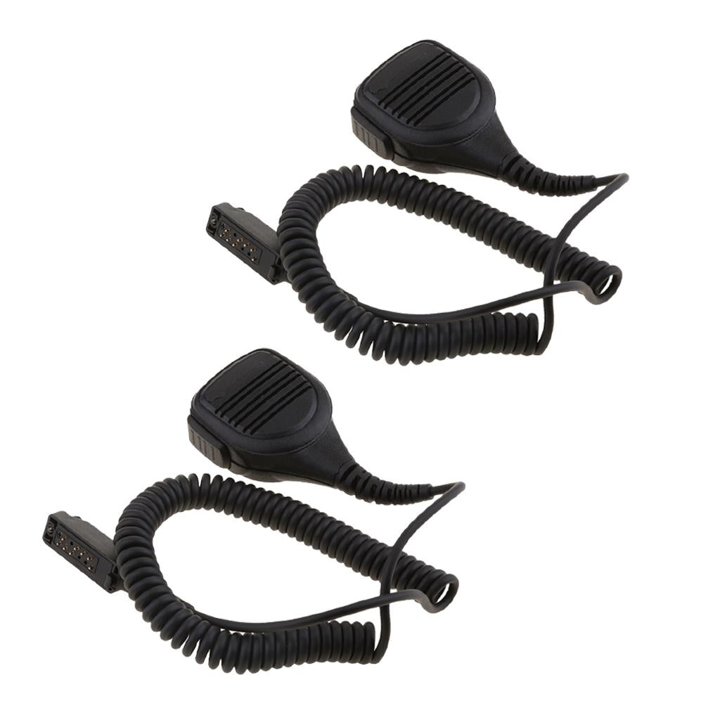 2pcs Waterproof Shoulder Speaker Microphone for Sepura STP8000 Walkie Talkie