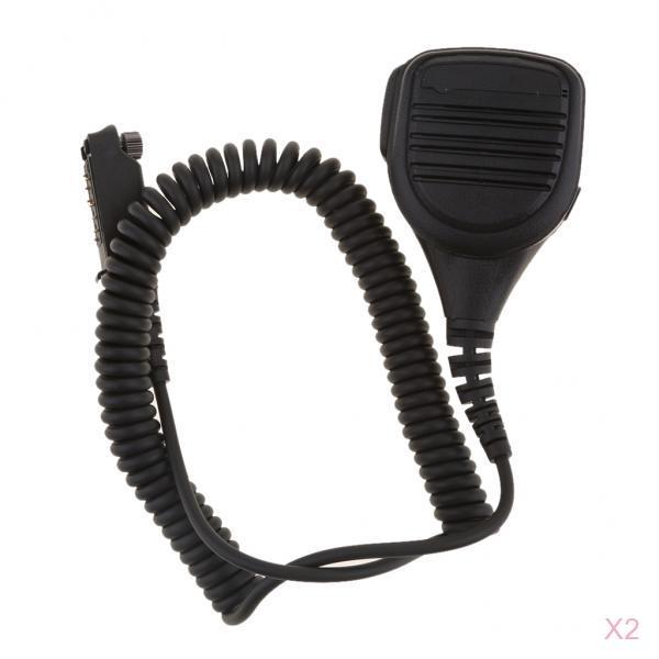 2pcs Waterproof Shoulder Speaker Microphone for Sepura STP8000 Walkie Talkie