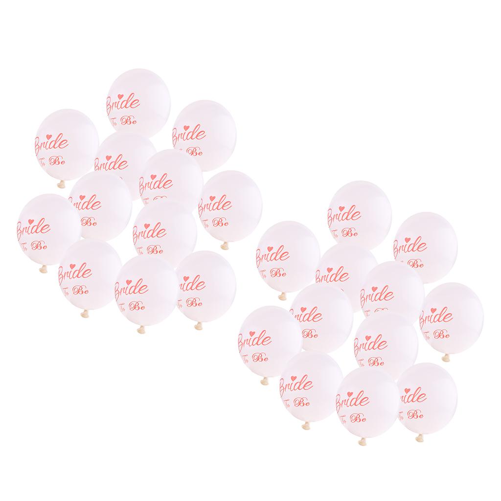 20 Pieces Bride To Be Latex Balloons Wedding Supplies Hen Night Party Decor
