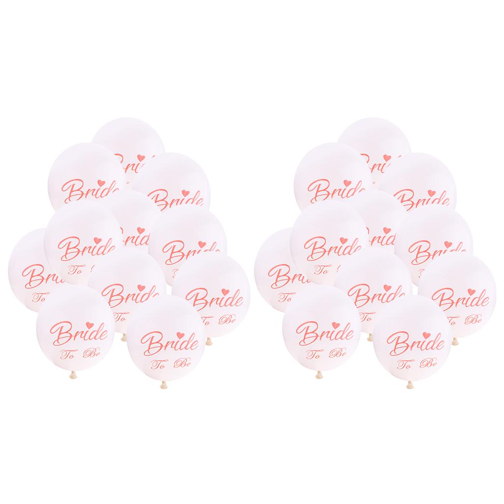 20 Pieces Bride To Be Latex Balloons Wedding Supplies Hen Night Party Decor
