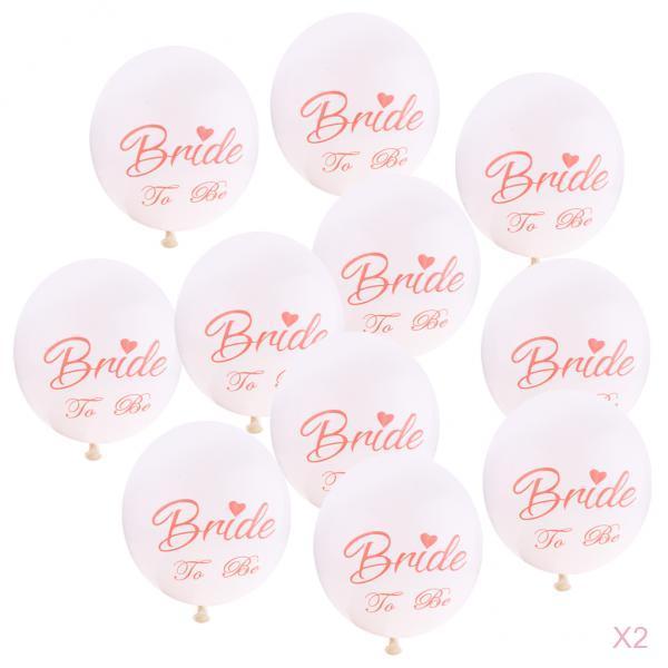 20 Pieces Bride To Be Latex Balloons Wedding Supplies Hen Night Party Decor