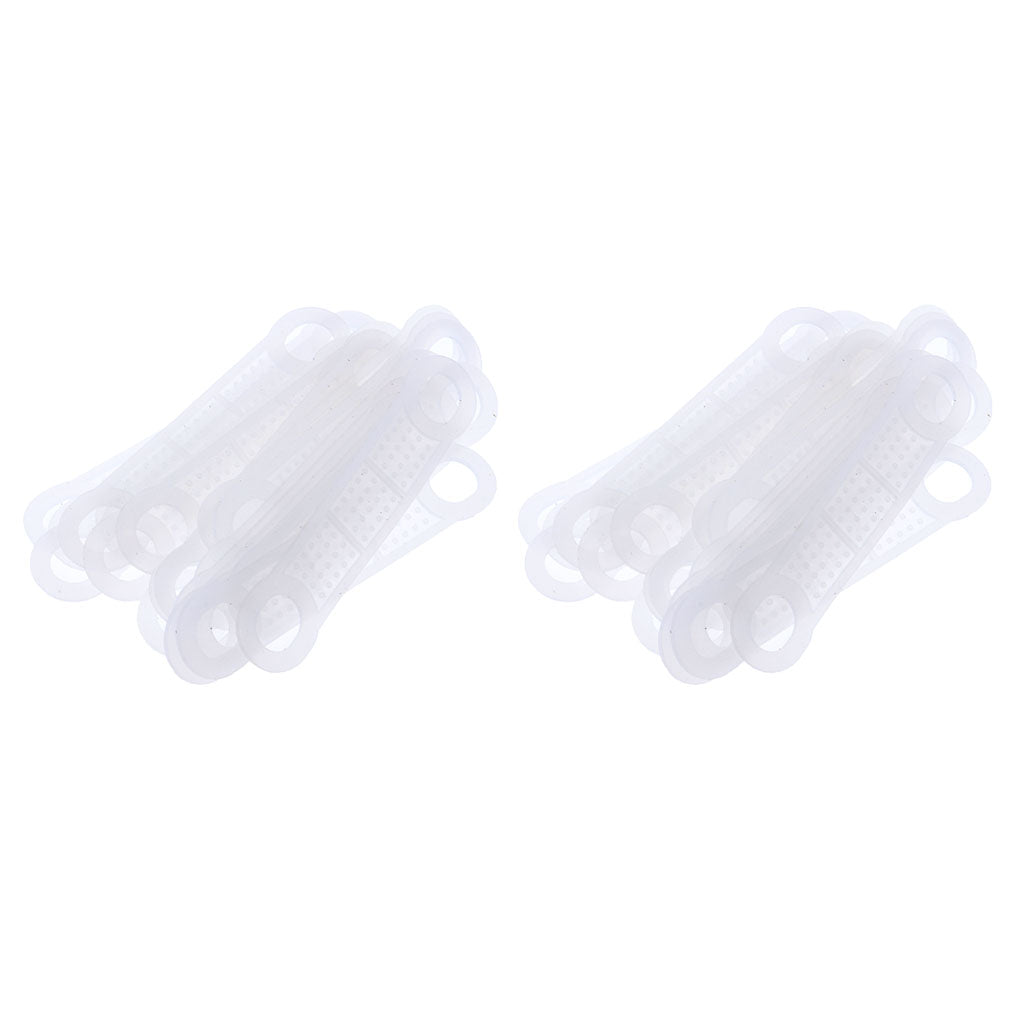 40Pcs Clear Non-Slip Silicone Clothes Hanger Grips Clothing Hanger Strips