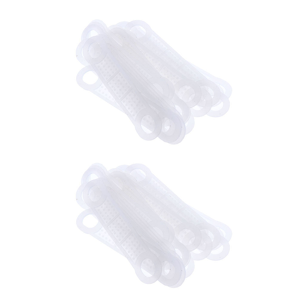 40Pcs Clear Non-Slip Silicone Clothes Hanger Grips Clothing Hanger Strips