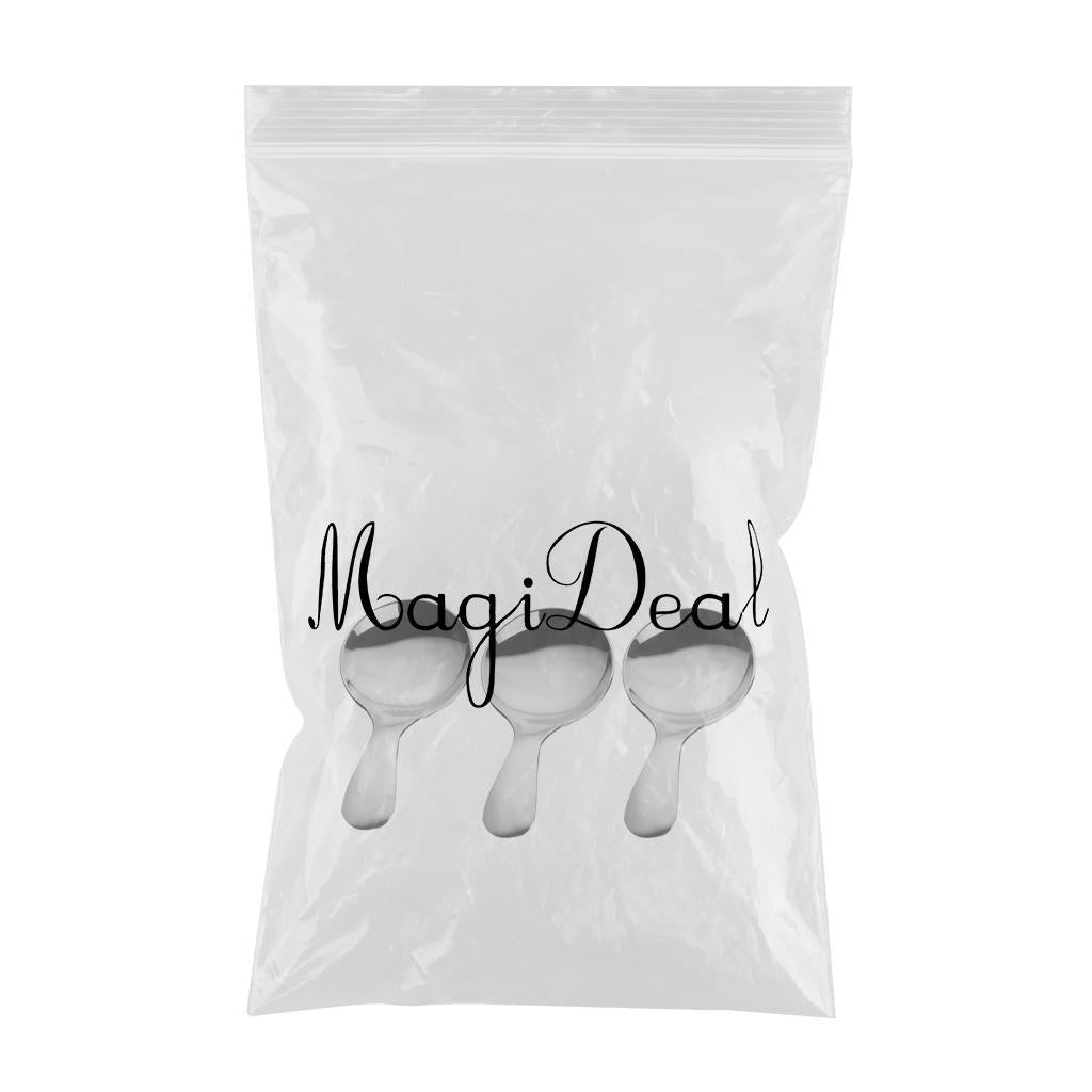 3 Pieces Stainless Steel Spoons Tea Dessert Sundae Ice Cream Spoon Cutlery