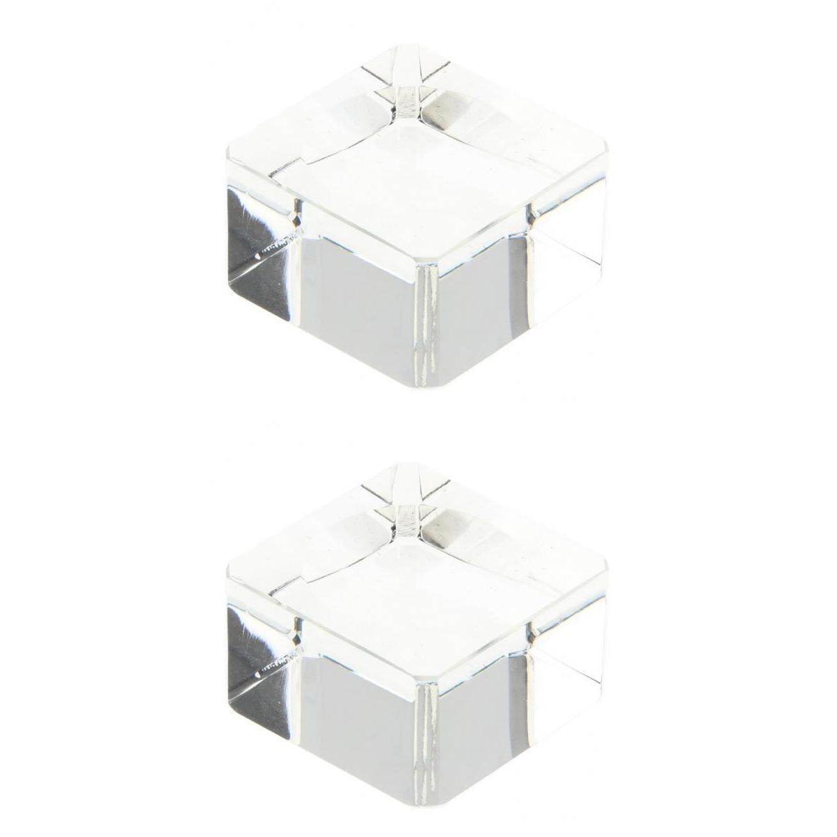 Clear Square Crystal Display Stand for 70-80mm & 40-60mm Crystal Ball