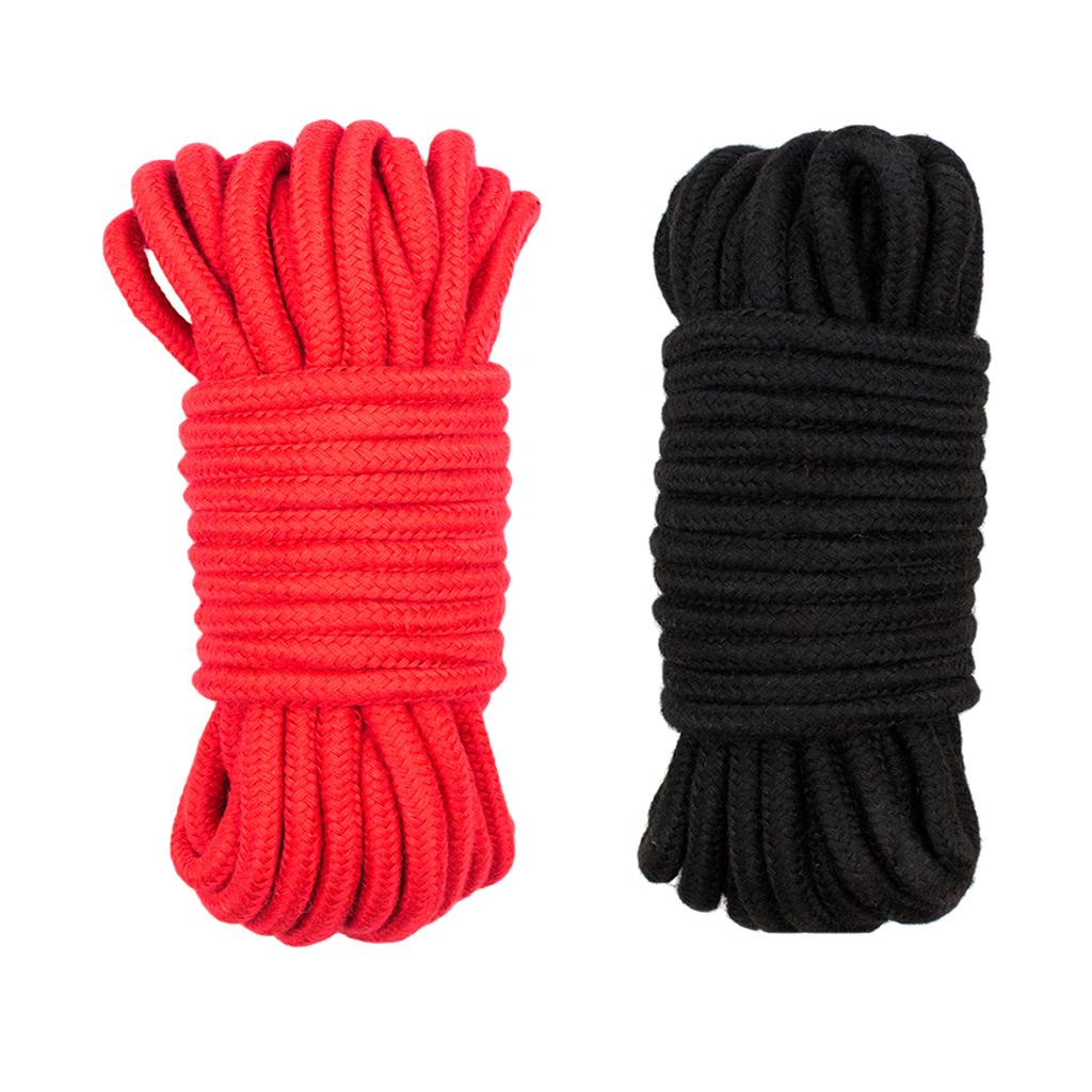 2pcs All-Purpose Soft Cotton Rope - 32 Feet Length, 1/4 Inch Diameter 10m