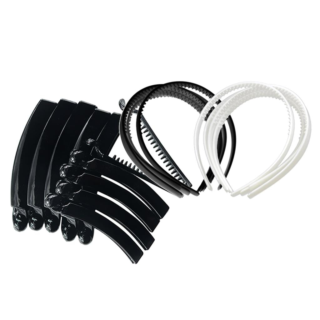 20 Pieces Plastic Headband Hair Band Hair Hoop with Teeth Banana Hair Clips