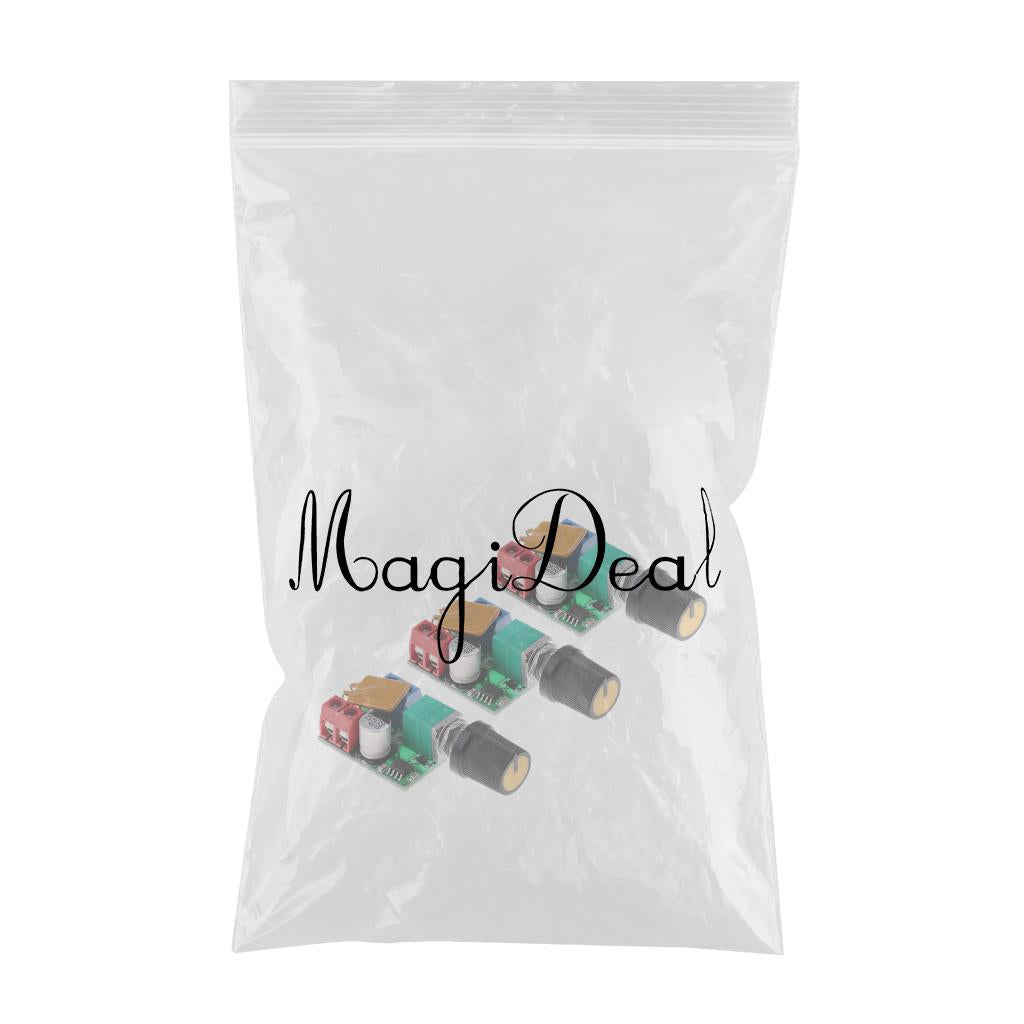 3 pieces Mini DC 3V-35V 5A Motor PWM Speed Controller Switch LED Dimmer