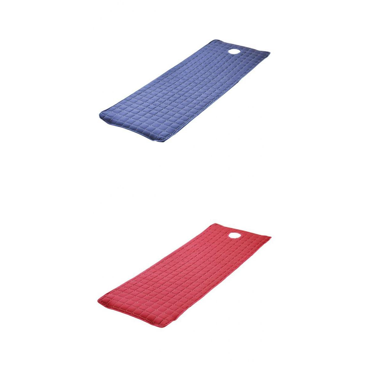 2pc Beauty Salon Massage Bed Mattress with Face Hole Dark Blue+Wine Red