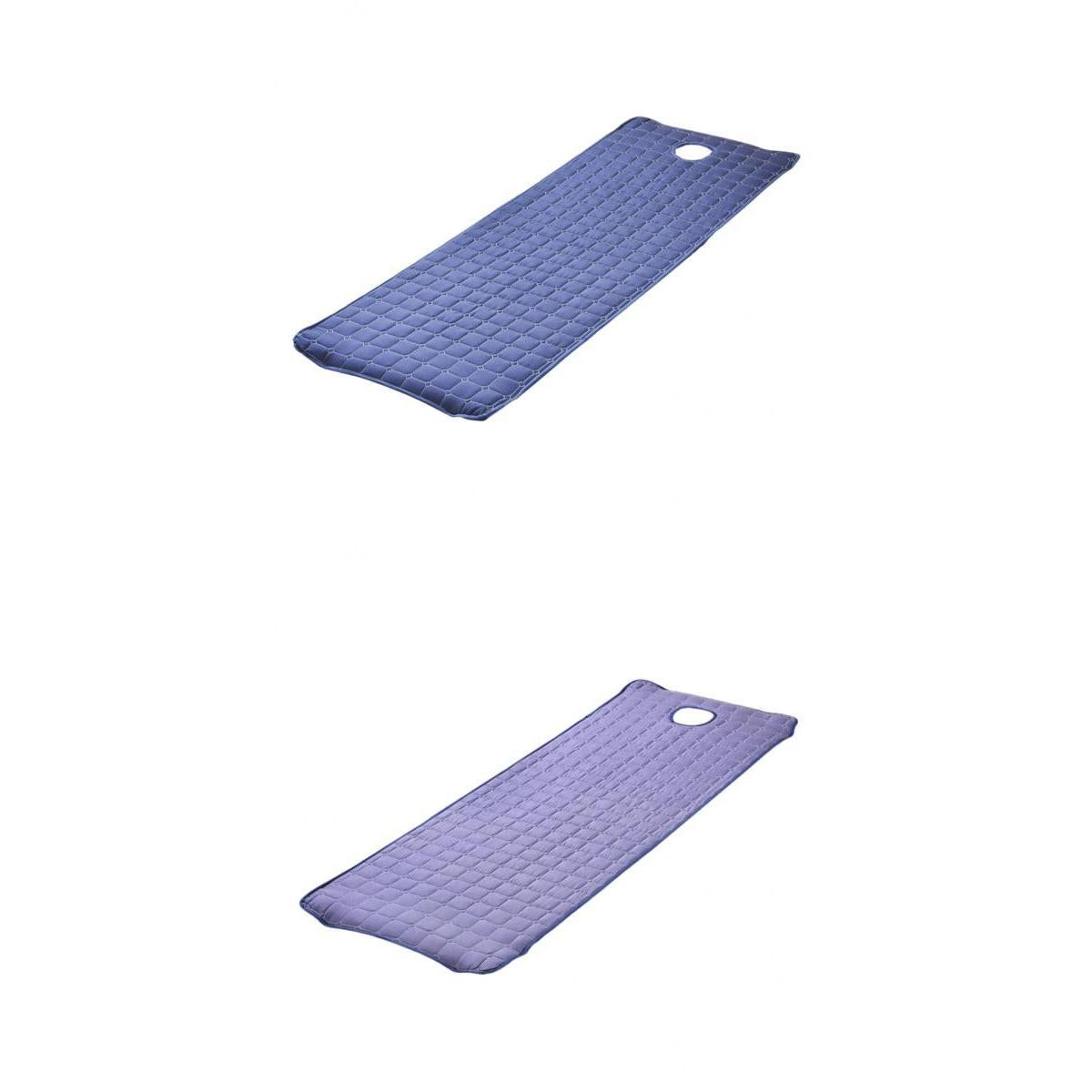 2pc Beauty Salon Massage Bed Mattress with Face Hole Smokey Purple+Dark Blue