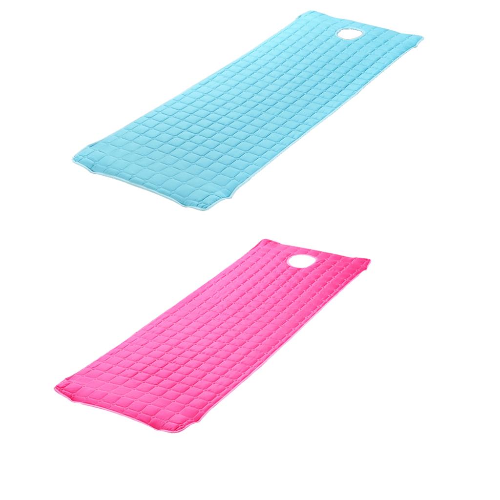 2pc Beauty Salon Massage Bed Mattress with Face Hole Rose Red+Blue