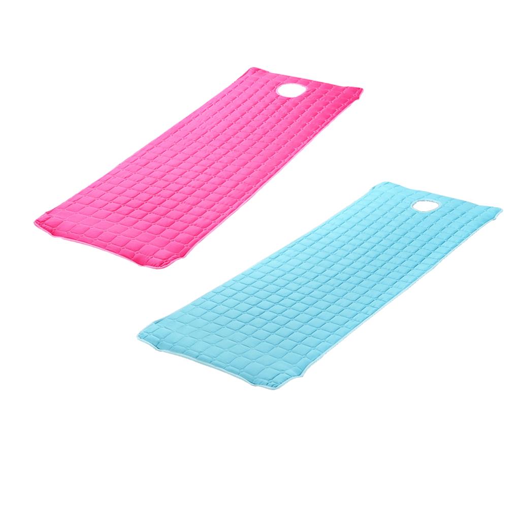 2pc Beauty Salon Massage Bed Mattress with Face Hole Rose Red+Blue