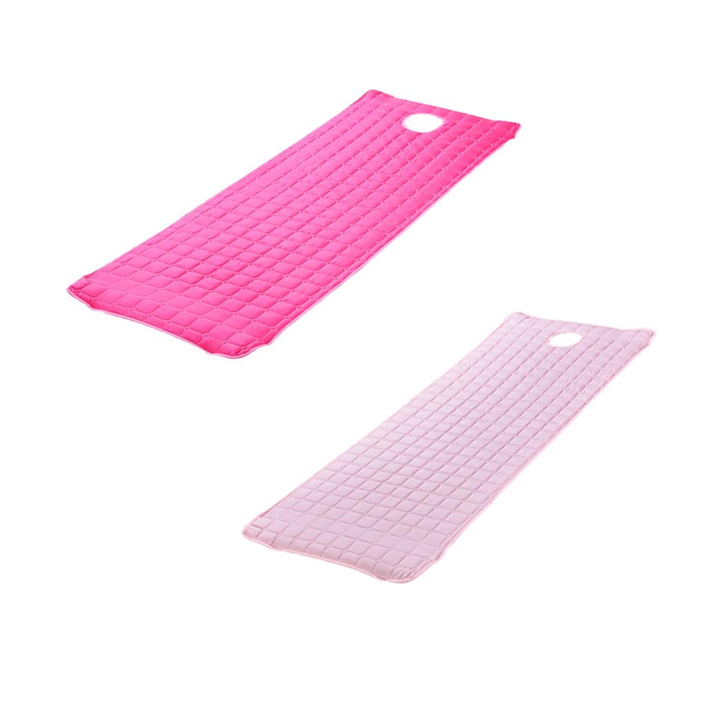 2pc Beauty Salon Massage Bed Mattress with Face Hole Rose Red+Pink