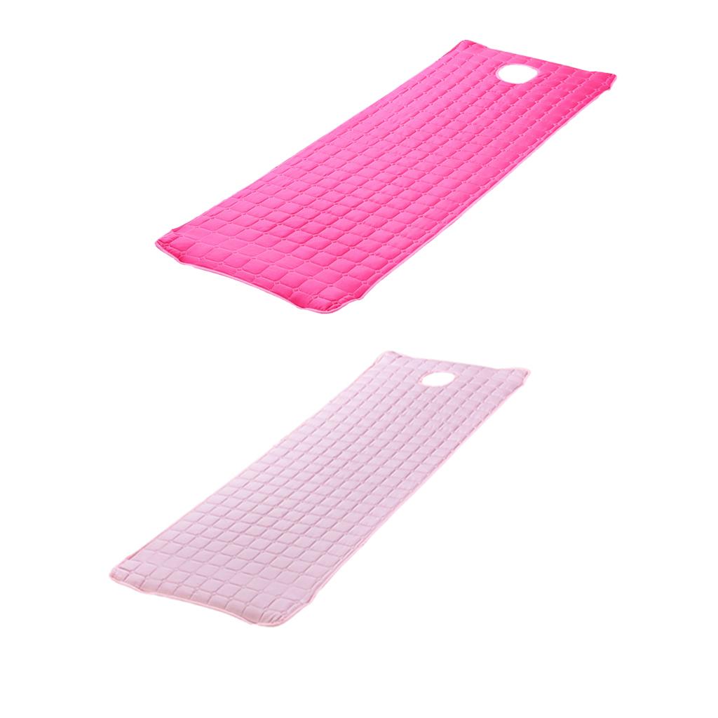 2pc Beauty Salon Massage Bed Mattress with Face Hole Rose Red+Pink