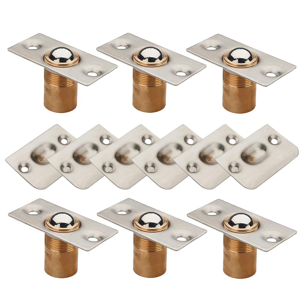 6x Adjustable Roller Ball Door Spring Catch Lock Latch Stainless Steel
