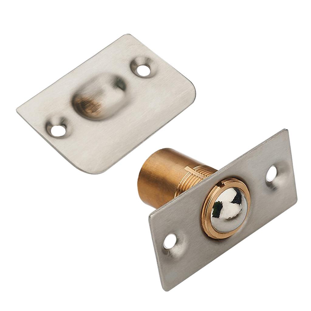 12x Adjustable Roller Ball Door Spring Catch Lock Latch Stainless Steel