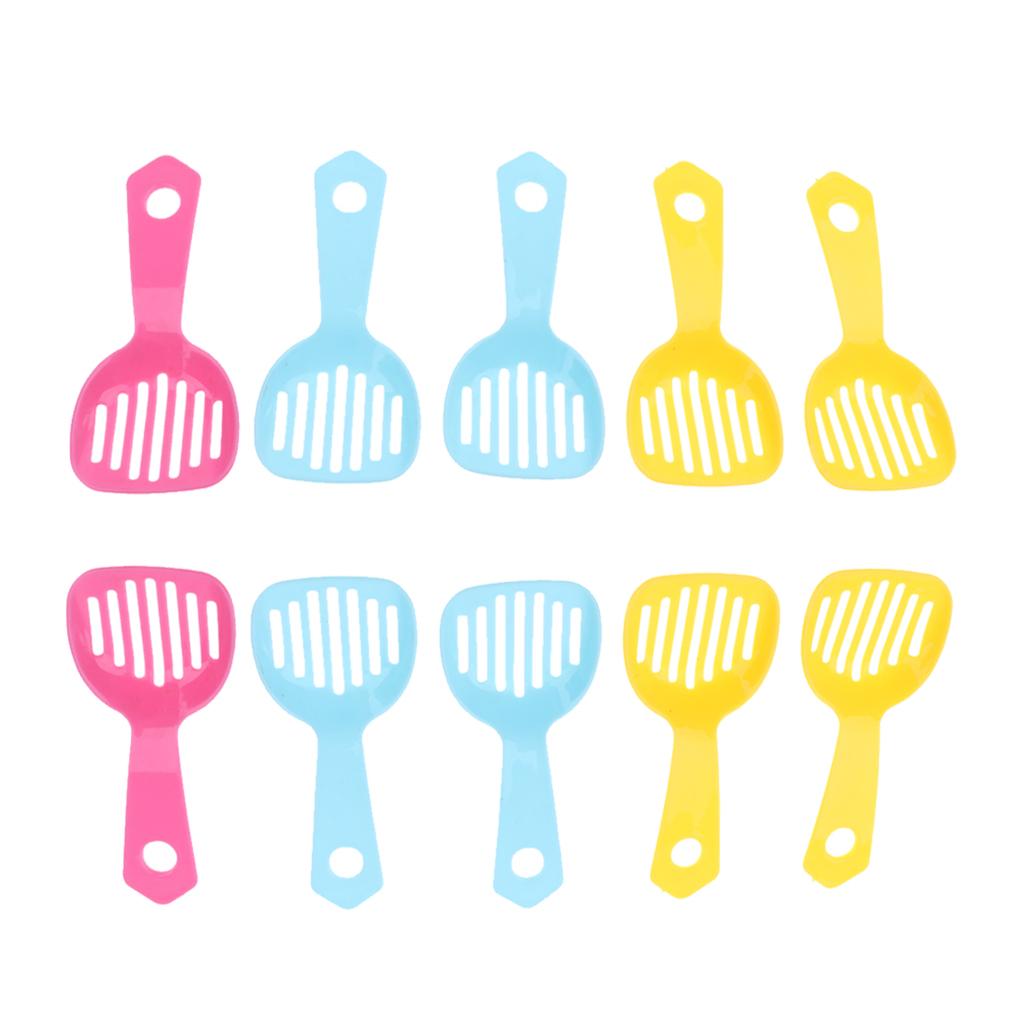 10 Pcs Pet Hamster Gerbille Poop Scooper Poo Shovel Bath Sand Clean Shovel