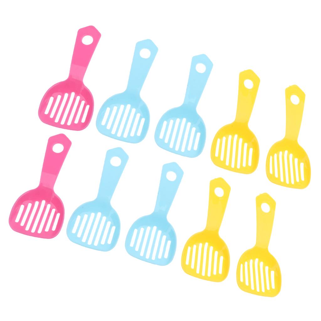 10 Pcs Pet Hamster Gerbille Poop Scooper Poo Shovel Bath Sand Clean Shovel