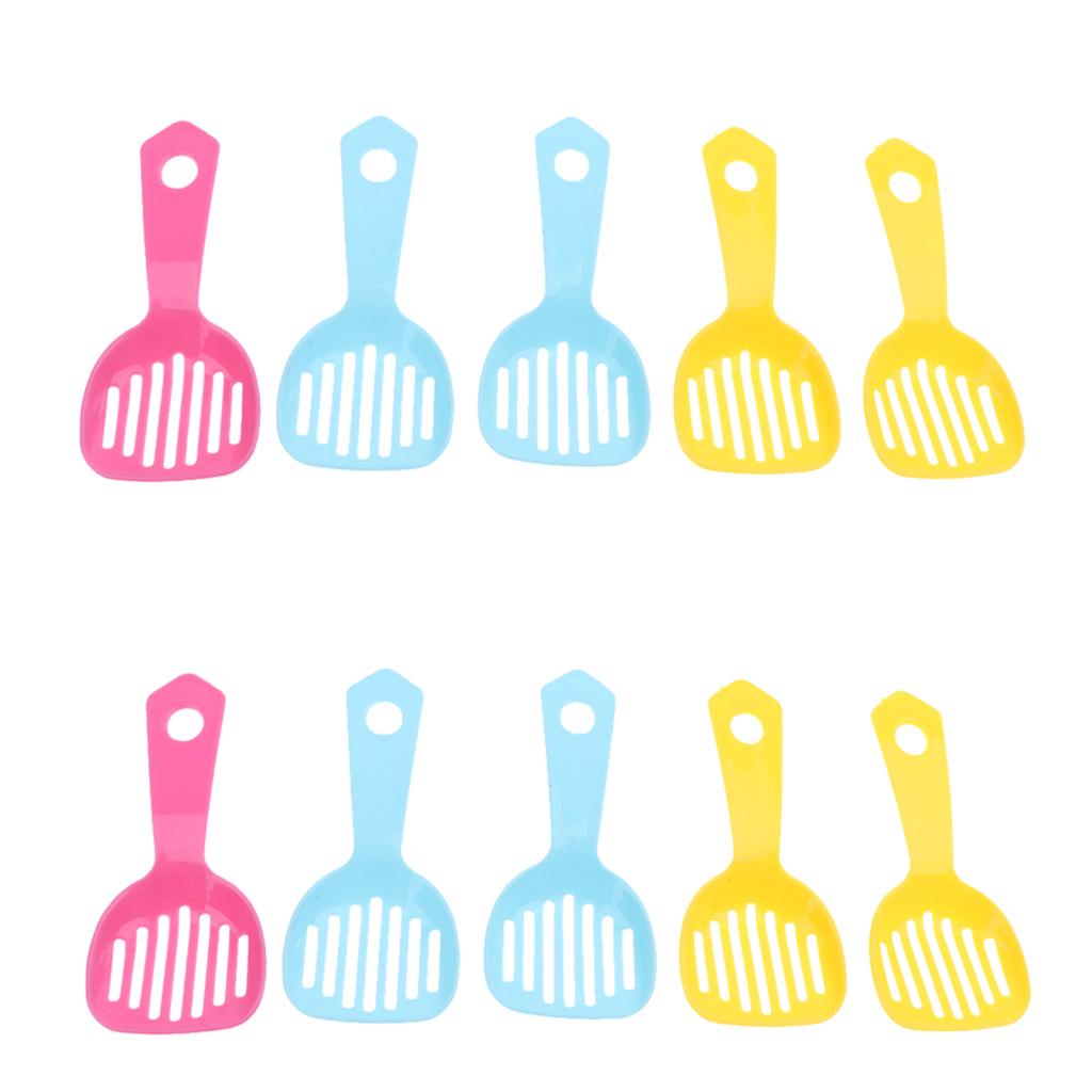10 Pcs Pet Hamster Gerbille Poop Scooper Poo Shovel Bath Sand Clean Shovel