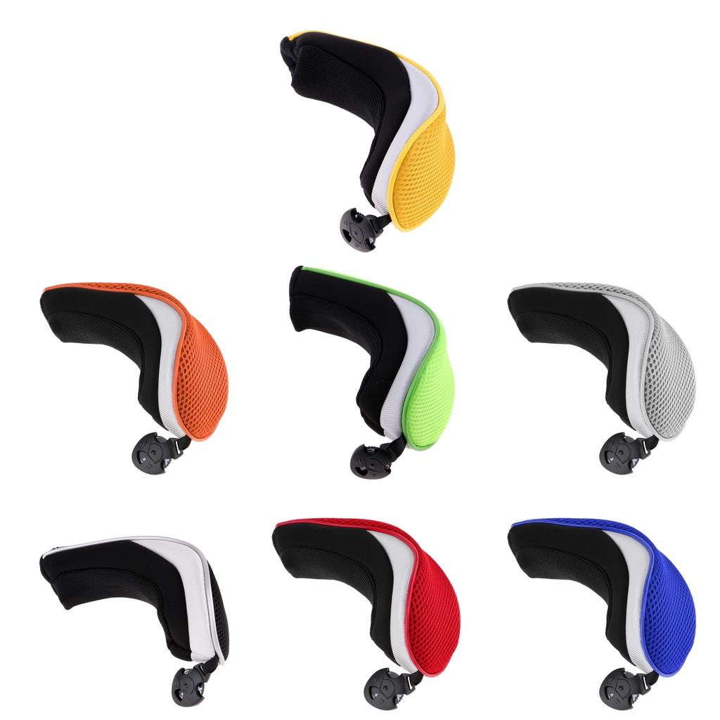 7 Pieces Golf Hybrid UT Club Rescue Head Cover Headcover with Number Tag Set