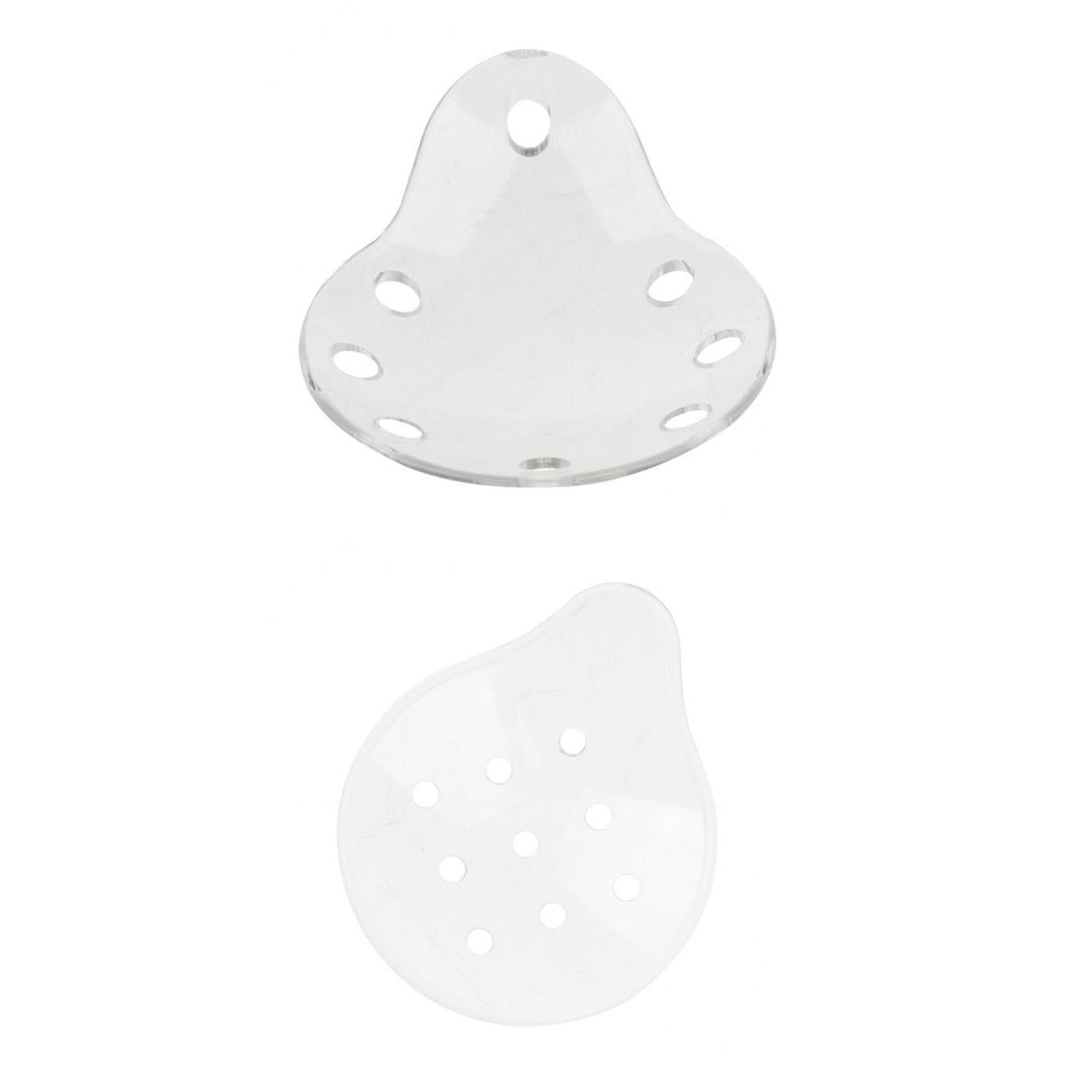 2 Pieces Ventilated Eye Care Eye Shield w/ Holes No Cloth Cover 8+9 Holes