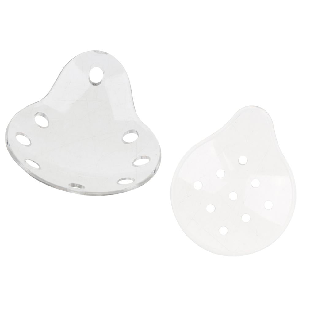 2 Pieces Ventilated Eye Care Eye Shield w/ Holes No Cloth Cover 8+9 Holes