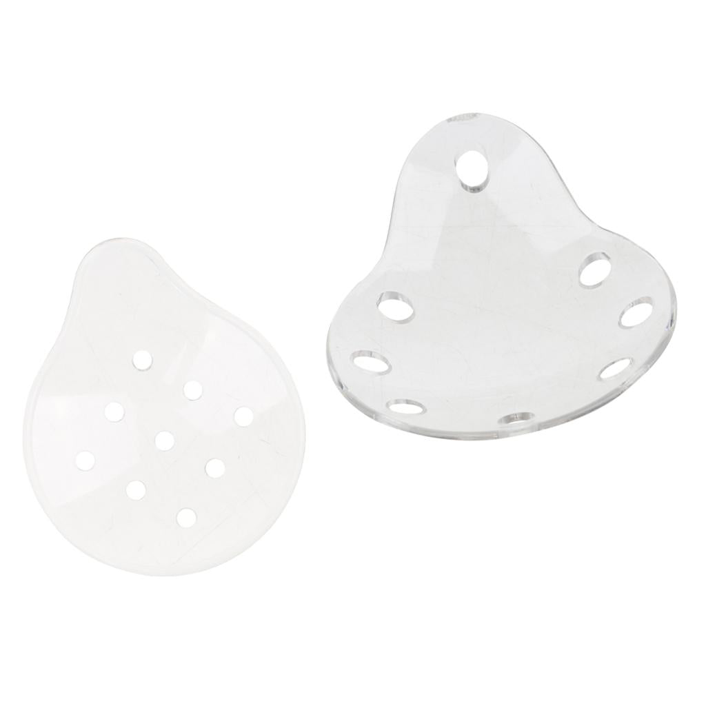 2 Pieces Ventilated Eye Care Eye Shield w/ Holes No Cloth Cover 8+9 Holes