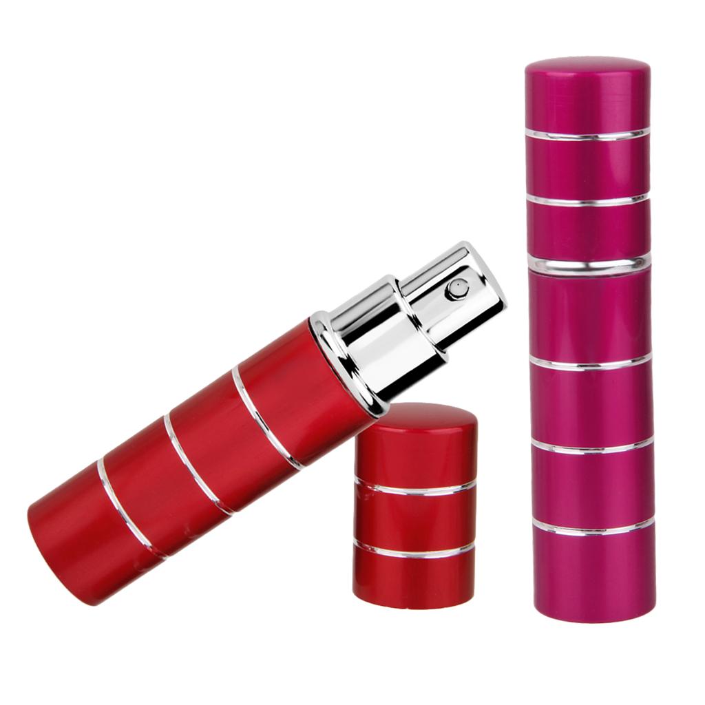 2 Pieces 10ml Reusable Mini Travel Sparyer Empty Mist Spray Perfume Bottle