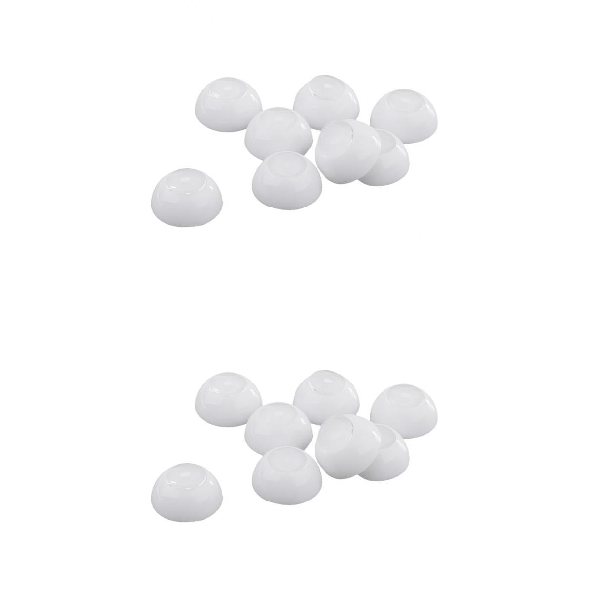 8 Pairs Half Round Hollow Doll Eyes Separate Iris Dolls for Dollfie DIY