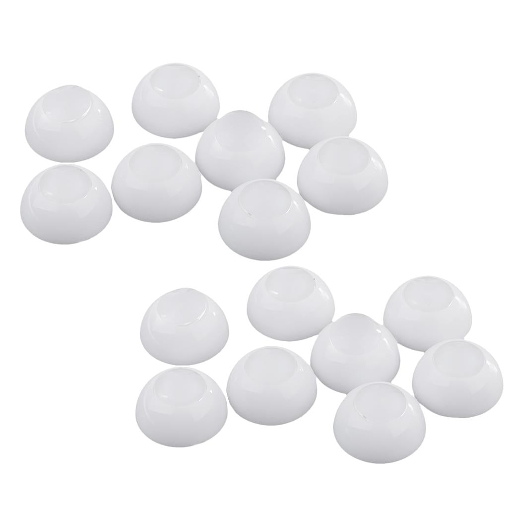 8 Pairs Half Round Hollow Doll Eyes Separate Iris Dolls for Dollfie DIY