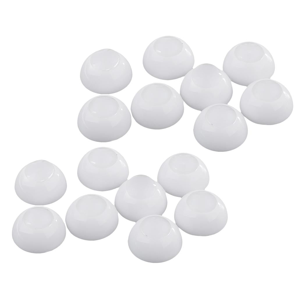 8 Pairs Half Round Hollow Doll Eyes Separate Iris Dolls for Dollfie DIY