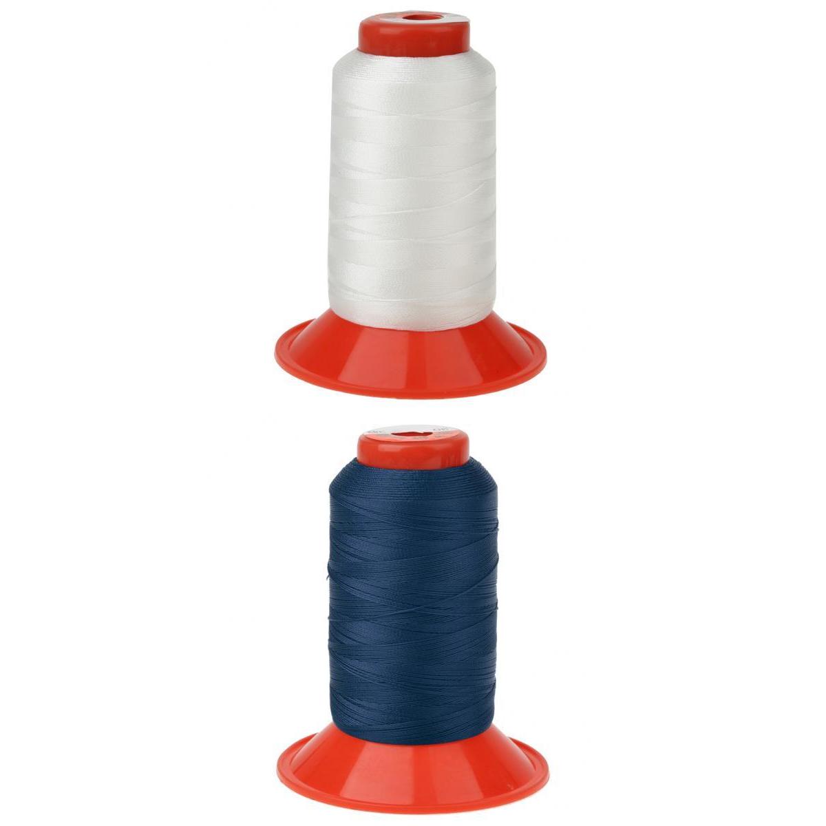 2 Roll 500 Meters Strong Bonded Nylon Threads for Tent Backpack Sewing Cord