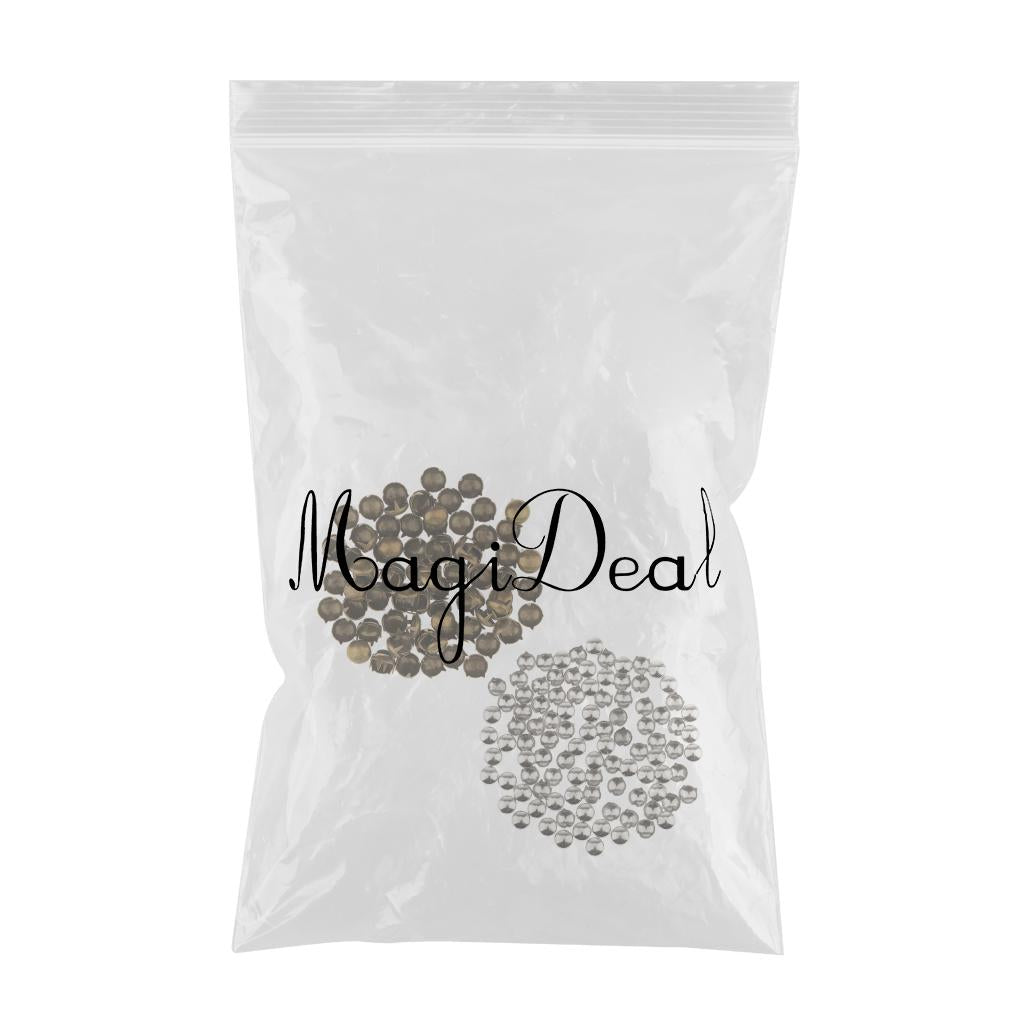 200Pcs Round Dome Spike Rivet Studs Spots for Clothing Hat Bag Leather Craft