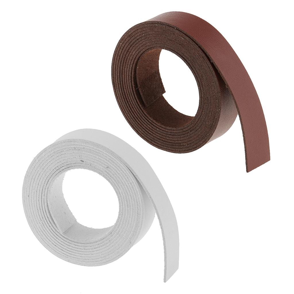 2 Roll Leather Crafts Microfiber Strap for DIY Garment Accessories - 2m 20mm