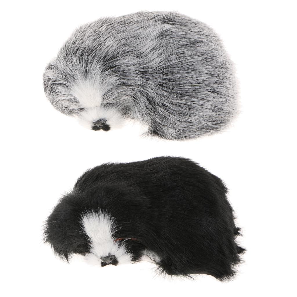 2x Simulation Sleeping Napping Lifelike Plush Dog Puppy Collectable Toy Gift