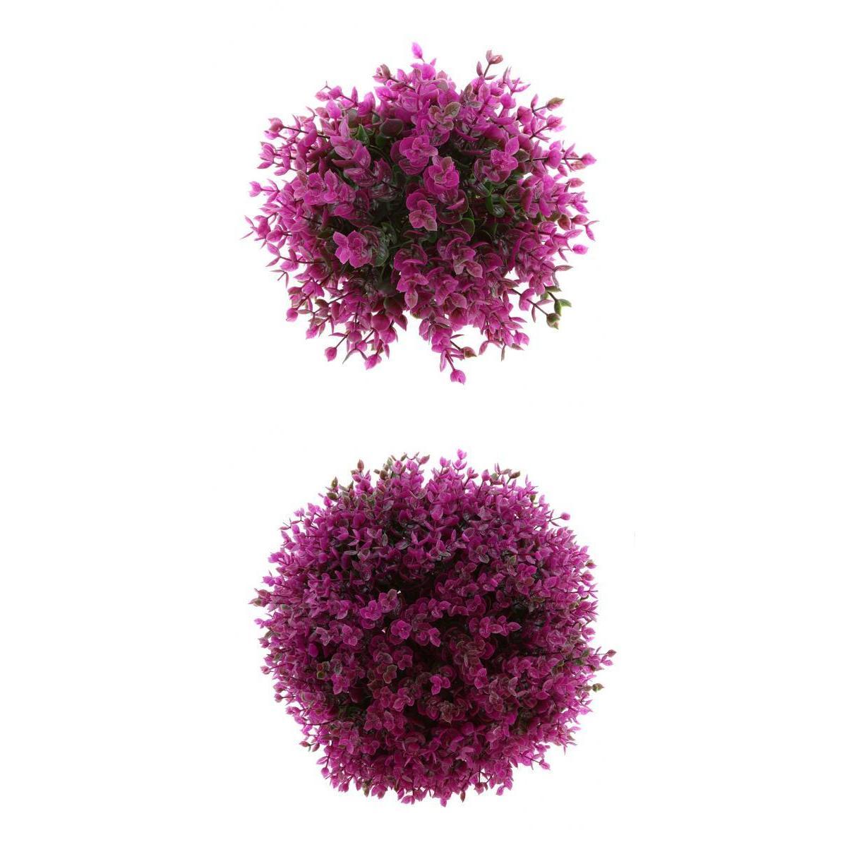 2 x Artificial Topiary Ball Decorative Garden Pant Ball Home Decor 19 & 29cm