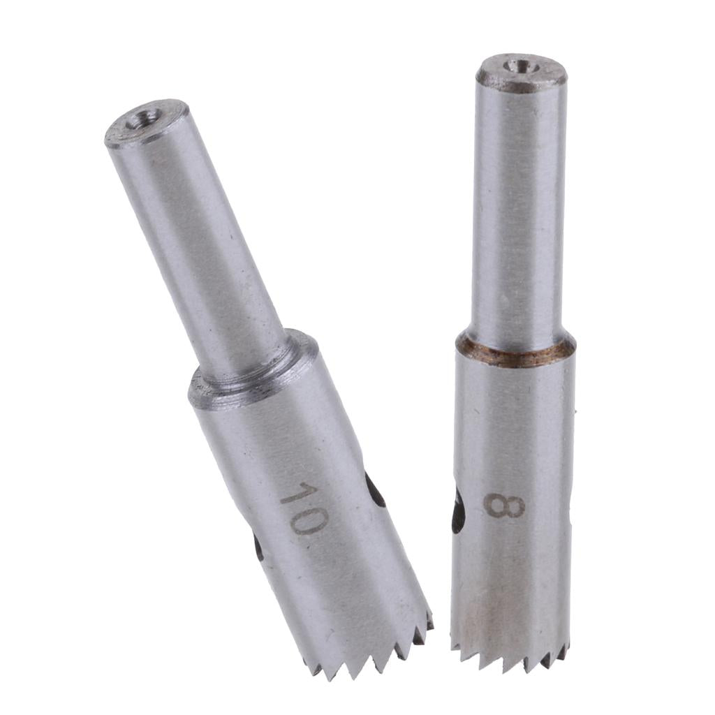 2pcs Carbide Drill Bit Buddha Beads Solid Ball Wood Cutter 10 & 8mm