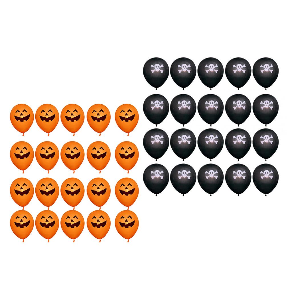 40 Pieces Halloween Latex Balloons Horror Party Decorations 12 inch