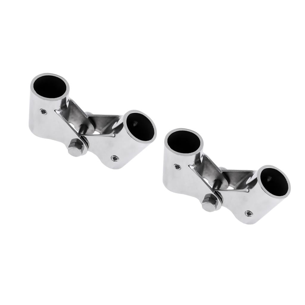 Boat Rail Fittings Folding Swivel Tube Pipe Connector 22mm 26mm