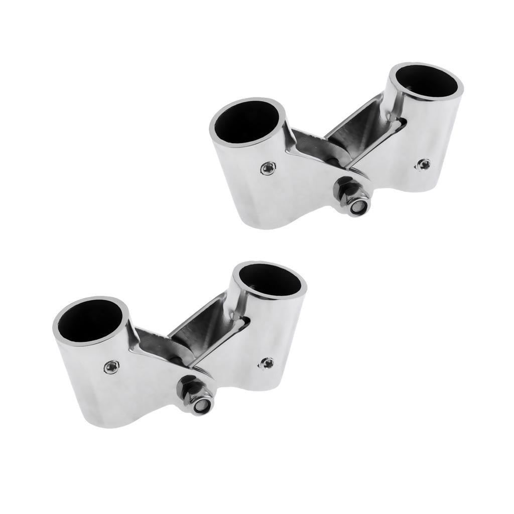 Boat Rail Fittings Folding Swivel Tube Pipe Connector 22mm 26mm